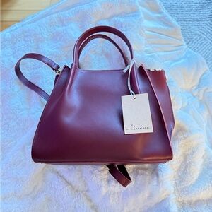 Elegant Burgundy Handbag